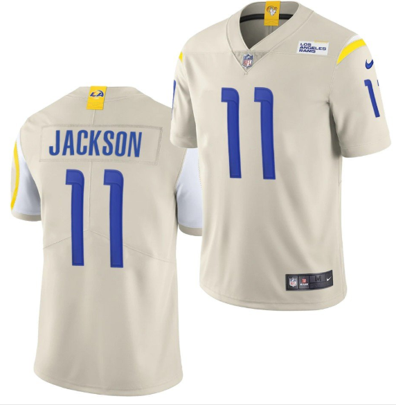 Men's Los Angeles Rams #11 DeSean Jackson 2020 Bone Vapor Untouchable Limited Stitched NFL Jersey